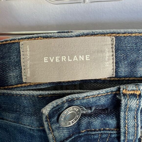 EVERLANE Skinny Jeans Medium Wash size 25 Regular - Picture 4 of 6